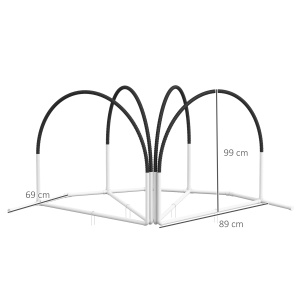 Kit de Antrenament cu Obstacole pentru Animale de Companie, Set Echipament de Agilitate pentru Câini, 89x69x99 cm, Portoccaliu - Img 3