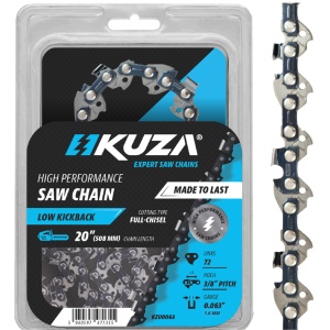 KUZA - Lant pentru drujba, Lungime 20", pas 3/8" Pitch, grosime 063"-1.6 mm, 72 Zale, 1 lant/pachet