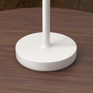 Lampă de Masă cu 3 Lumini Albe, Lampă Portabilă Modernă cu Cablu Inclus, Ø11,2x36,5 cm, Alb - Img 9