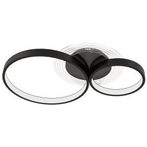 Lampă de tavan LED Modernă cu Intensitate Reglabilă, Putere 40W, Negru