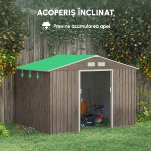 Magazin Gradina 277×195×192 cm – Depozitare Unelte cu Ventilatie - Img 8