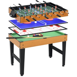 Masa Joc 4-in-1 – Fotbal, Biliard, Ping Pong & Air Hockey
