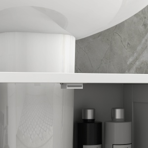 Masca Chiuveta Baie – MDF Alb, 2 Usi, 60×30×60 cm - Img 8