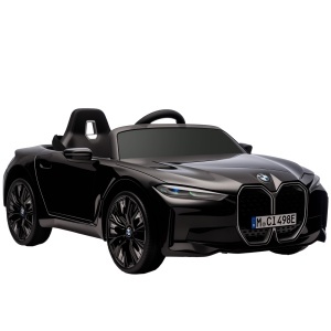 Mașină Electrică pentru Copii 3-6 Ani cu Licență BMW, cu Telecomandă, Claxon și Faruri, 115x67x45 cm, Neagră - Img 1
