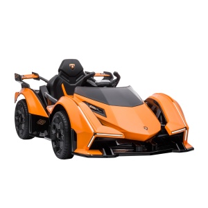 Masina Electrica pentru Copii, Automobil Lamborghini cu Telecomanda, Faruri LED si Muzica - Img 1