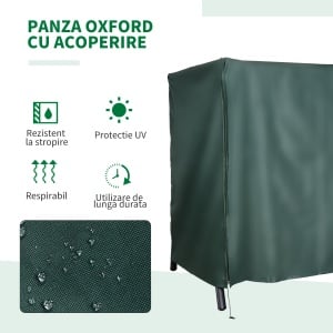 Panza de Acoperire pentru Leagan din Tesut Oxford Impermeabil 180x124x164cm - Img 4