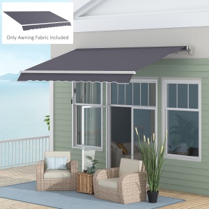 Pânză de Schimb pentru Copertină Retractabilă Anti UV 30+, 3.47x2.4 m, Gri - Img 2
