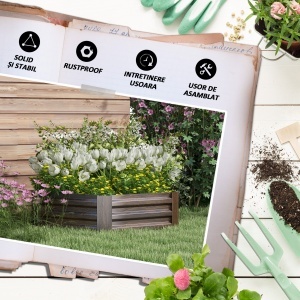 Pat Galvanizat Inaltat pentru Gradina, Cutie de Plantare - Img 7