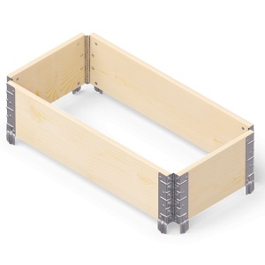 Pat ridicat de gradina 80x40x19.5 cm din lemn Upyard