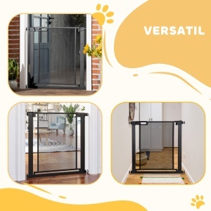 Poarta de Siguranta Reglabila 76–103 cm pentru Usi/Scari – Negru - Img 7