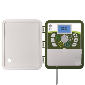 Programator 9V, 6 zone, 4 programe pentru irigare I-DIAL Rechargeable pentru montare pe exterior