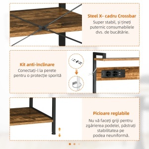Raft Bucatarie – Cu Prize, Rafturi & Dulap pentru Microunde - Img 7