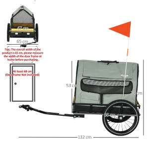 Remorca pentru Biciclete 3 in 1 pentru Caini, Transport - Img 3