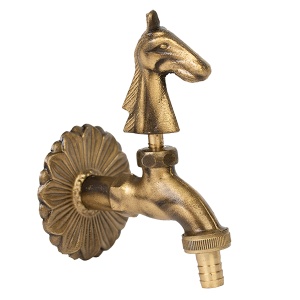 Robinet decorativ dublu serviciu si motiv Cal, 1/2"