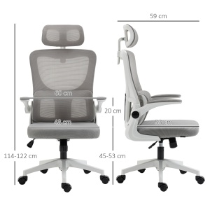 Scaun Birou Ergonomic – Cu Tetiera Reglabila & Suport Lombar - Img 3