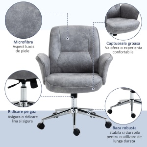 Scaun Birou Ergonomic – Reglabil & Balansoar, 67×69×102 cm - Img 7