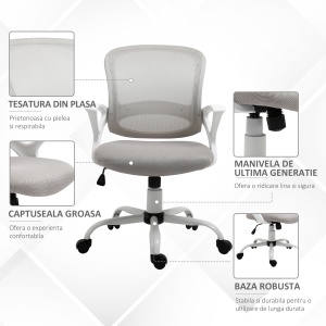 Scaun de Birou si pentru Masa de Lucru Ergonomic cu Înaltime Ajustabila - Img 8