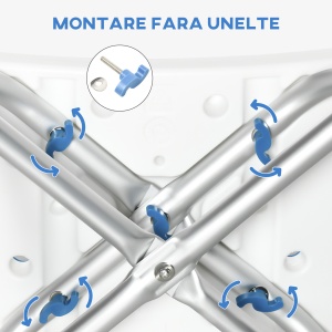 Scaun Dus Reglabil – Persoane Varstnice, Spatar & Brate - Img 5