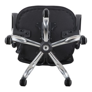 scaun ergonomic de birou, insertie plasa, negru - Img 9