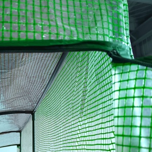 Sera de Perete cu 2 Rafturi pentru Plante si Flori din Otel si PE, 200x100x213cm - Verde - Img 8