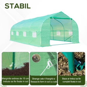 Sera Gradina, Verde pentru Cultivare in Gradina, 6x3x2 - Img 5