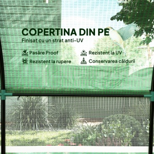 Seră Tip Tunel 300 x 300cm Walk-In - Verde - Img 4