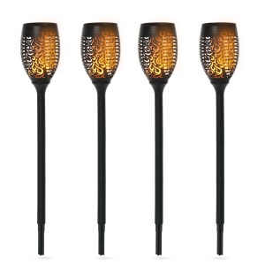 Set 4 Lampi Solare LED Exterior Ø12×72 cm - Img 1