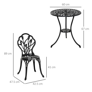 Set de Gradina 3 Piese din Aluminiu, Set Exterior - Img 3