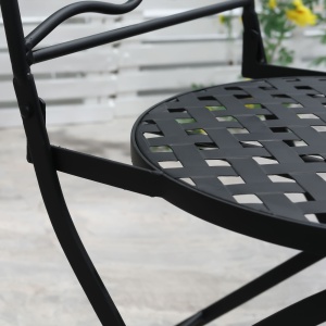 Set de Gradina cu Mozaic de 3 Piese, din Metal, Verde - Img 8