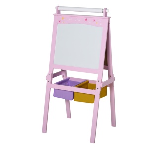 sevalet 3-in-1 pentru Copii – Tabla Alba/Neagra & Cutii - Img 1