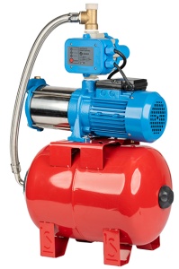 Sistem hidroforic 0,75kW - 5,4m3/h cu pompa multietajata si control electronic Gmax HMC90-4SH