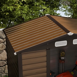 sopron Metalic de Depozitare pentru Gradina, 6.2 x 4.3 ft - Img 9