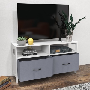 Suport Dulap TV pentru Televizoare de pana la 45”, Centru de Divertisment cu Sertare Pliabile si Rafturi de Depozitare pentru Camera de Zi, Dormitor - Img 7