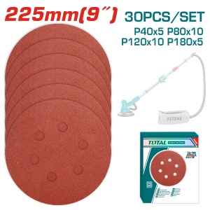 TOTAL - DISC HARTIE ABRAZIVA 225mm - P40,P80,P120,P180