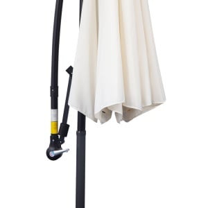Umbrela pentru Gradina Brat cu Manivela, Φ3x2.5m, Alba - Img 9