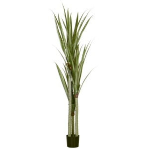 Yucca Artificială 190cm Plantă Artificială cu 39 Frunze Decorațiune pentru Casă Living Birou Grădină Ø17x190 cm Verde - Img 1