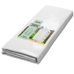 Acoperiș de Schimb pentru Seră PE Walk-in cu Ușă Rulabilă și Ferestre, 143 x 70 x 190cm, Verde - Img 1