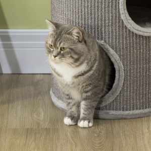 Ansamblu pentru pisici, Turn din Sisal pentru animale de companie cu planforme cu invelis moale - Img 7