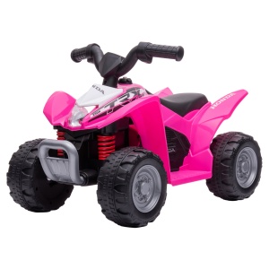 ATV Electric, Mini Motocicletă pentru Copii 18-36 Luni cu Lumini LED, Claxon și Pedale, 65,5x38,5x43,5 cm, Roz