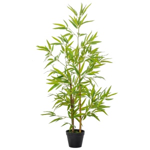 bambus artificial in ghiveci, 120 cm, verde - Img 1
