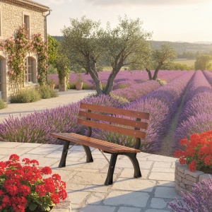 Bancă cu 2 locuri, pentru grădină și terasă, fontă de aluminiu + lemn natural, 120 x 57 x 70 cm, Maro - Img 8