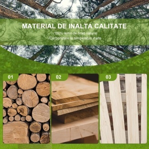 Bancă de Grădină pentru 2 Persoane cu Mânere în Formă de Roată, Bancă de Exterior din Lemn de Brad, pentru Terasă și Curte, 108x66x95 cm, Finisaj Lemn Natural - Img 5