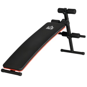 Bancă pentru Abdomene Pliabilă și Reglabilă, Bancă pentru Exerciții cu Spătar Reglabil, 47x139x51-69 cm, Negru - Img 1