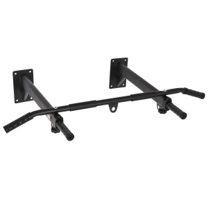 Bară de Tracțiune pentru Perete cu 3 Mânere Diferite, Bară de Tracțiune din Oțel, 93,5x65x17 cm, Negru - Img 1