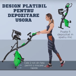 Bicicleta Pliabila 2 în 1 Rezistenta 8 Nivele Elastice pentru Brate - Img 7