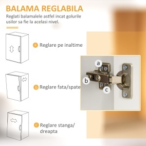 Bufet inaltat Bucatarie 100×39 cm – Rafturi, Sertare & Spatiu Microunde - Img 8