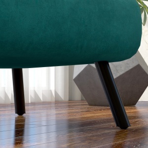 Canapea Extensibilă cu Spătar Reglabil pe 5 Nivele, Canapea Pat Individuală Pliabilă cu Perne, 63x73x81 cm, Verde - Img 9