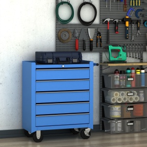 Carucior Atelier – Organizator 5 Sertare pentru Ustensile - Img 2