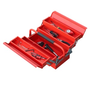 Caseta de unelte din metal pliant, 5 tavi 3 rafturi - Img 4