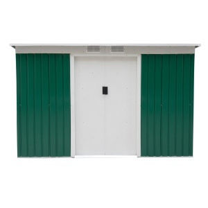 casuta pentru unelte gradina, 277x130x173cm, verde - Img 5
